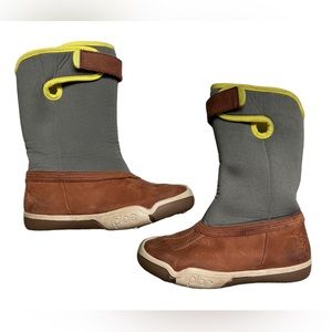 PLAE Brown and Gray Kids Rain & Snow Boots